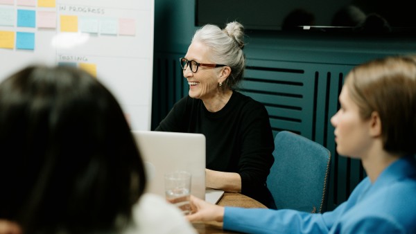 Elderly businesswoman