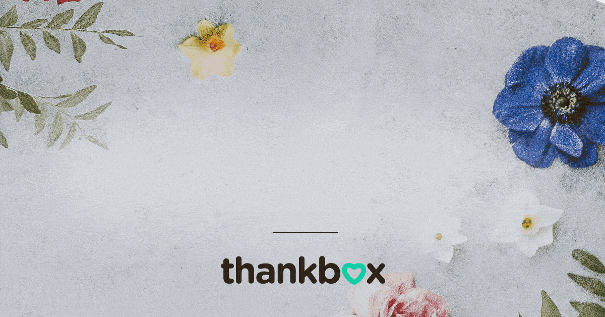An animation of three new Thankbox backgrounds - camouflage, colourful polygons and dusky flowers