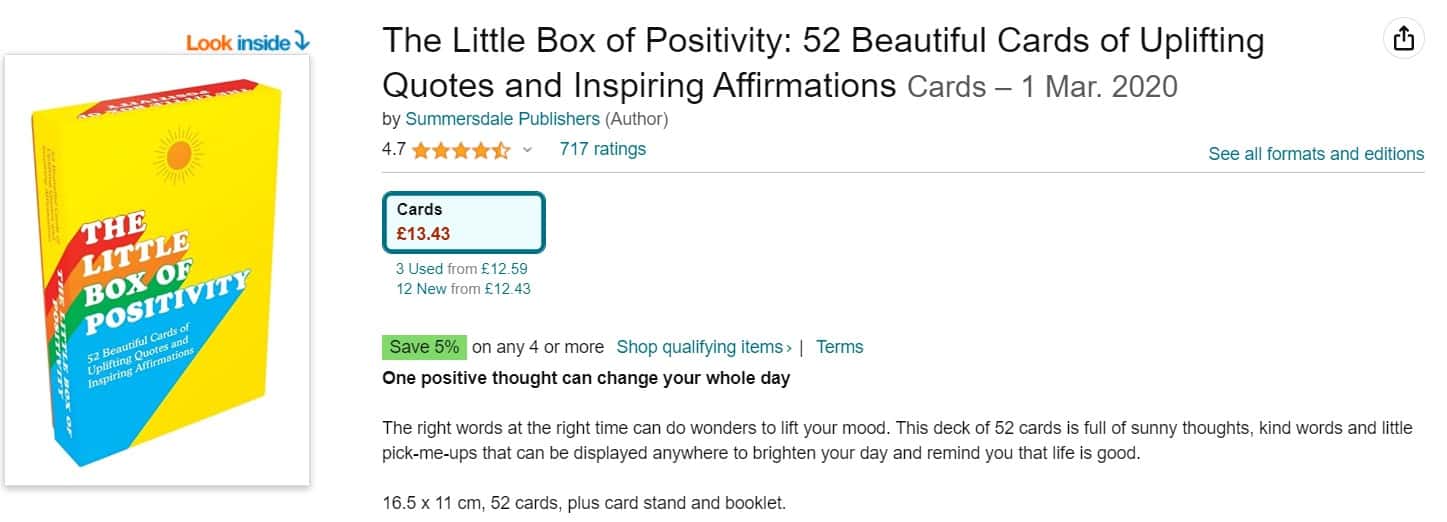 Little Book of Positivity cards