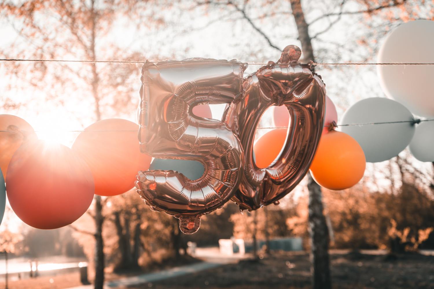 Happy 50th Birthday Balloons