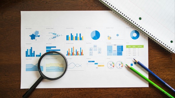 Paper with graphs and charts