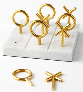 Brass Tic Tac Toe set picture