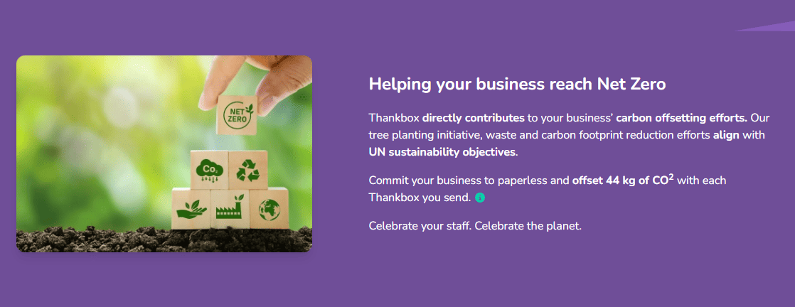 Thankbox sustainability summary