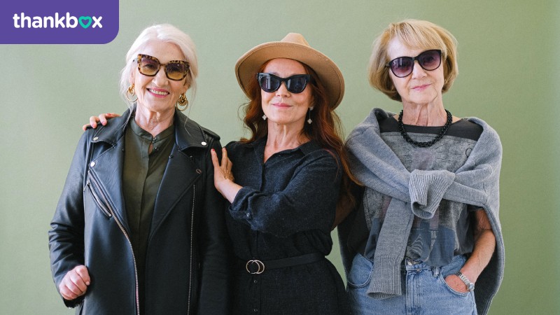 Three stylish women