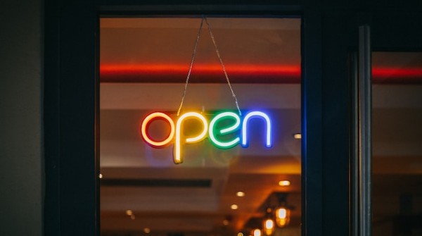 Neon open sign