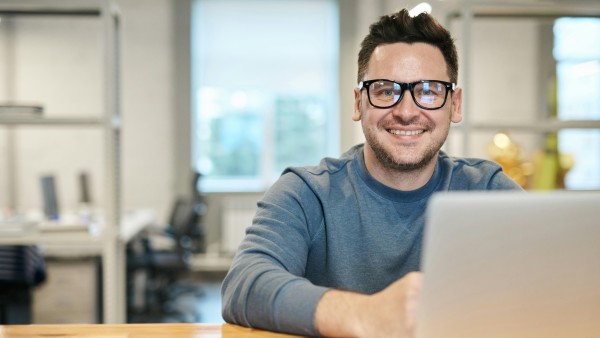 Man wearing glasses