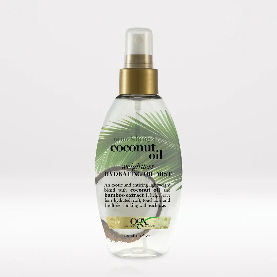 Coconut Oil Weightless Mist Front of Packaging