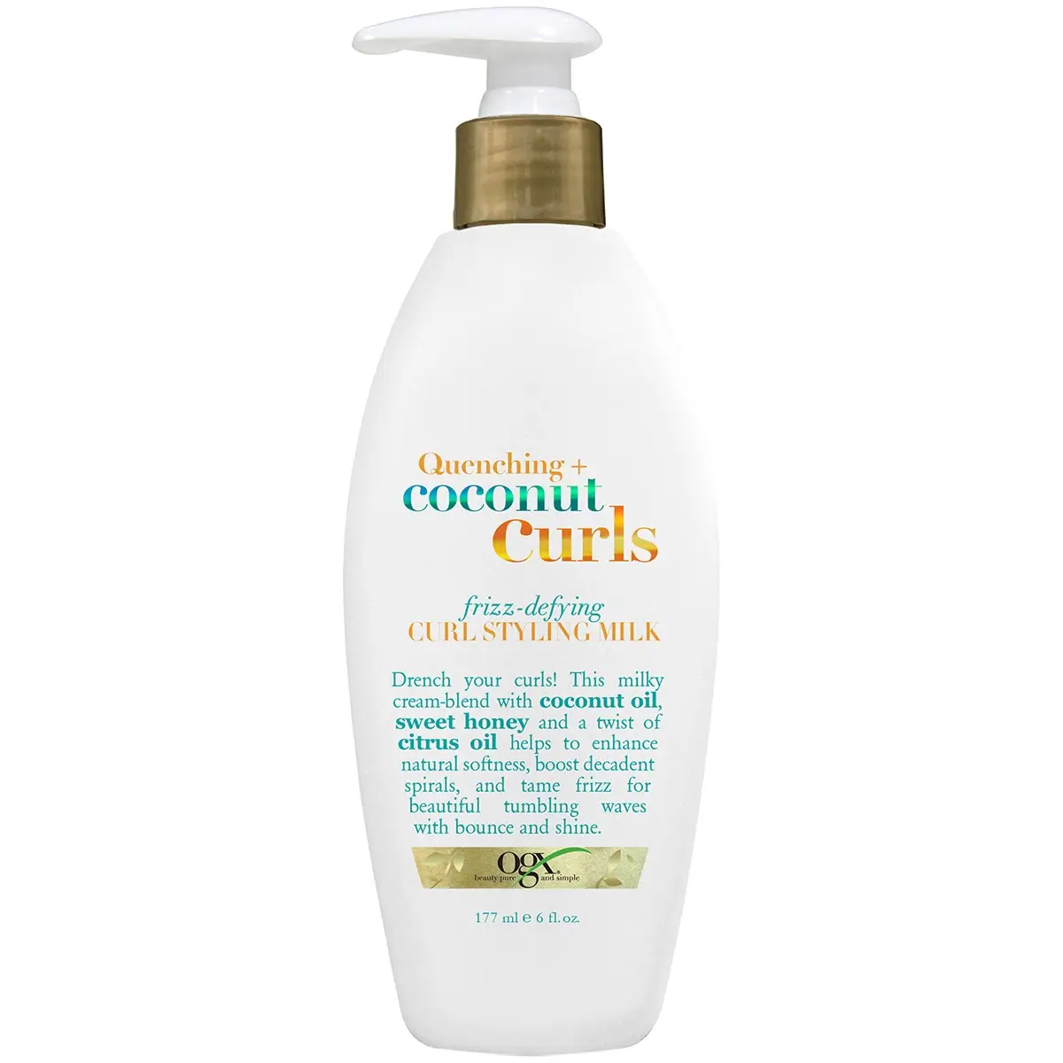 Quenching + Coconut Curls Frizz Defying Curl Styling Milk 6 fl oz