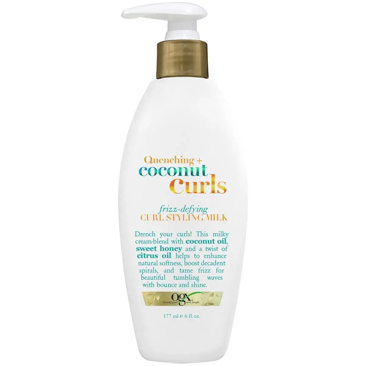 Coconut Curls Frizz Defying Curl Styling Milk Front of Packaging