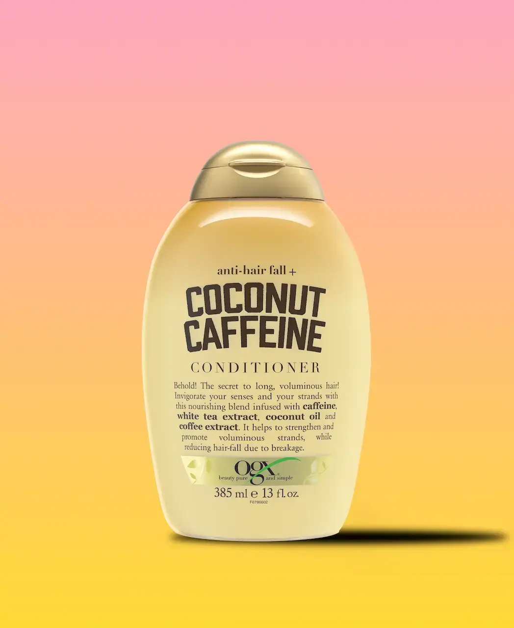 [DISCONTINUED] Coconut Caffeine Strengthening Conditioner Front of Packaging