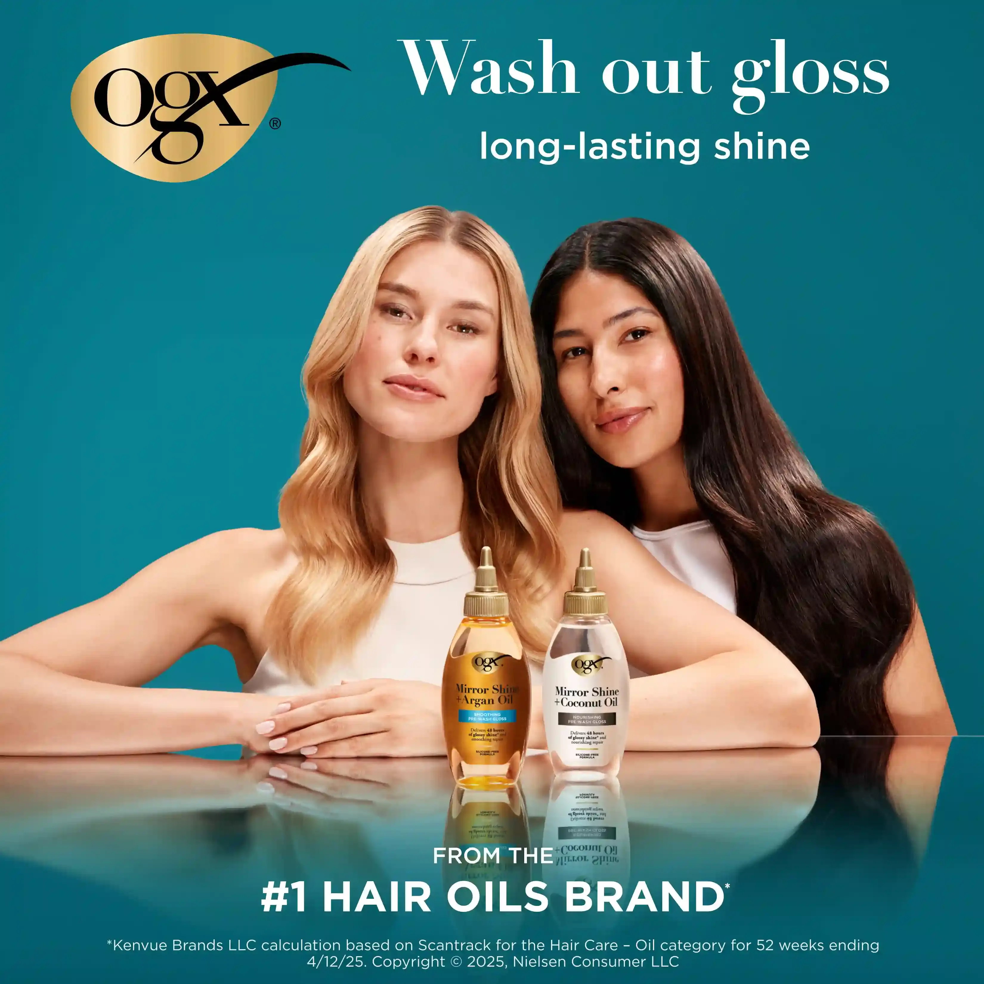 Wash out gloss long lasting shine from the #1 hair oils brand