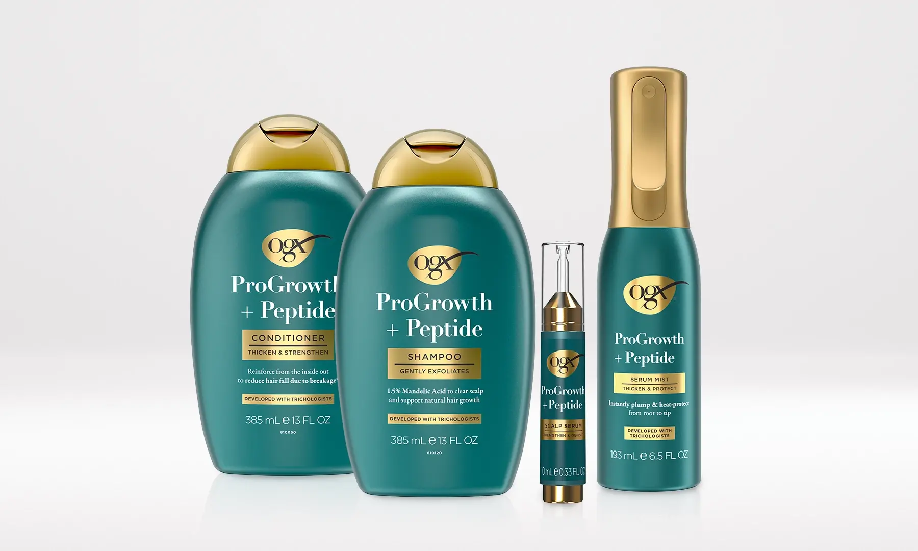 OGX® ProGrowth + Peptide Product line