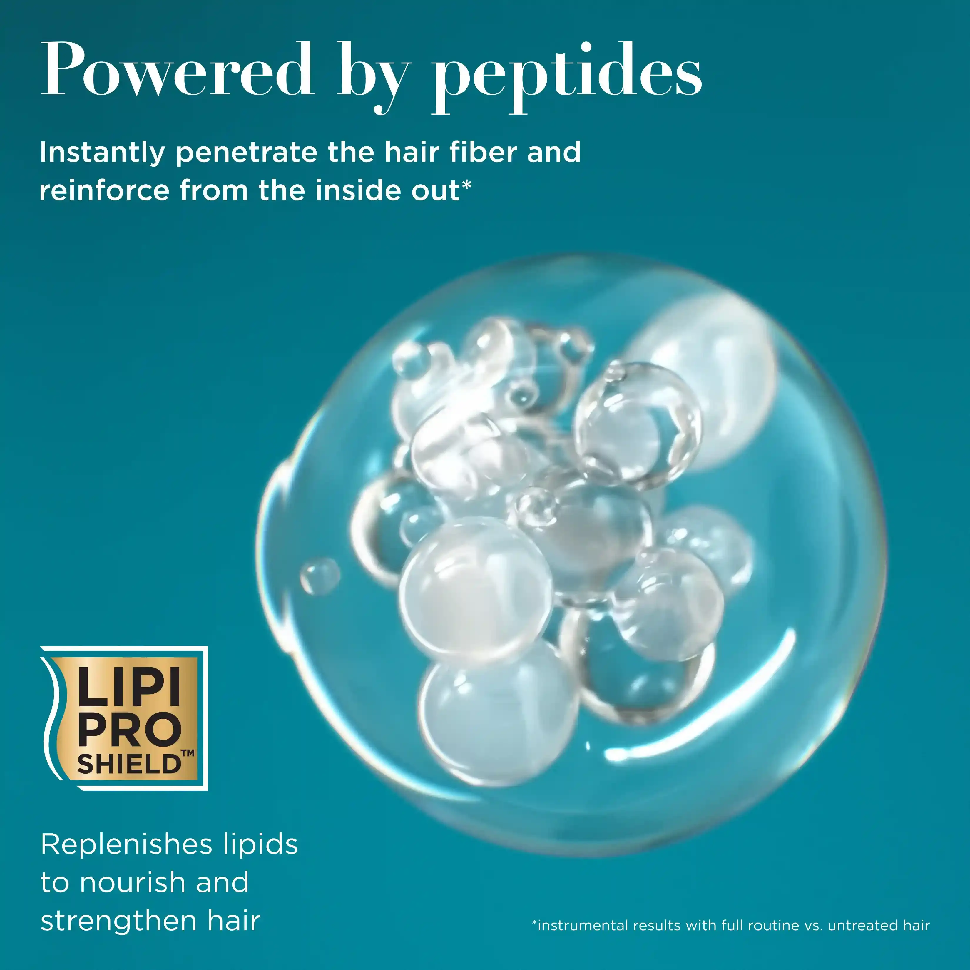 Powered by peptides. instantly penetrate the hair fiber and reinforce from the inside out. Lipi Pro Shield® replenishes lipids to nourish and strengthen hair