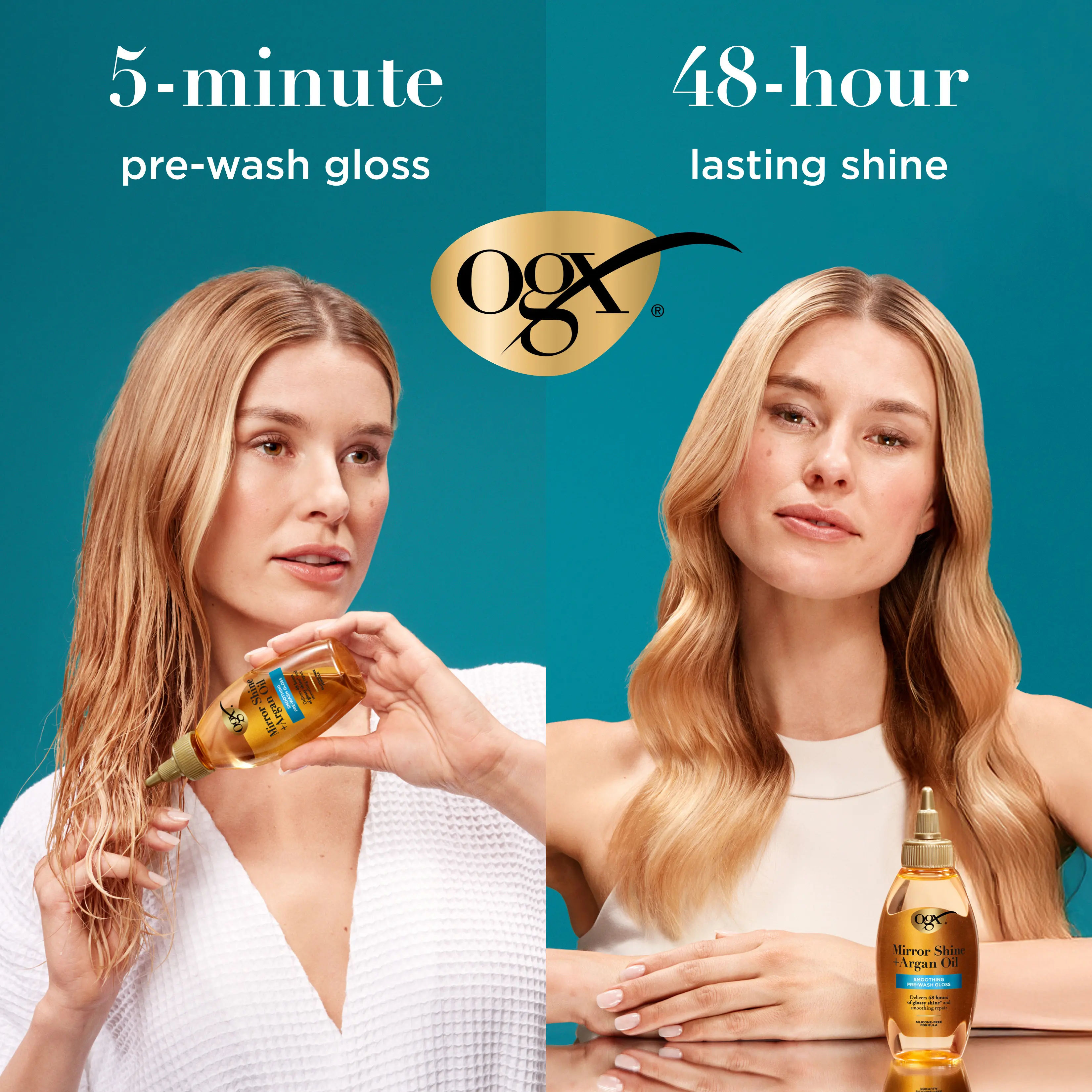 5-minute pre-wash gloss and 48-hour lasting shine