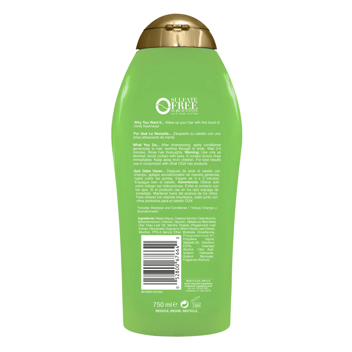 Extra Strength Refreshing Scalp + Teatree Mint Salon Size Conditioner 25.4 fl oz (1)