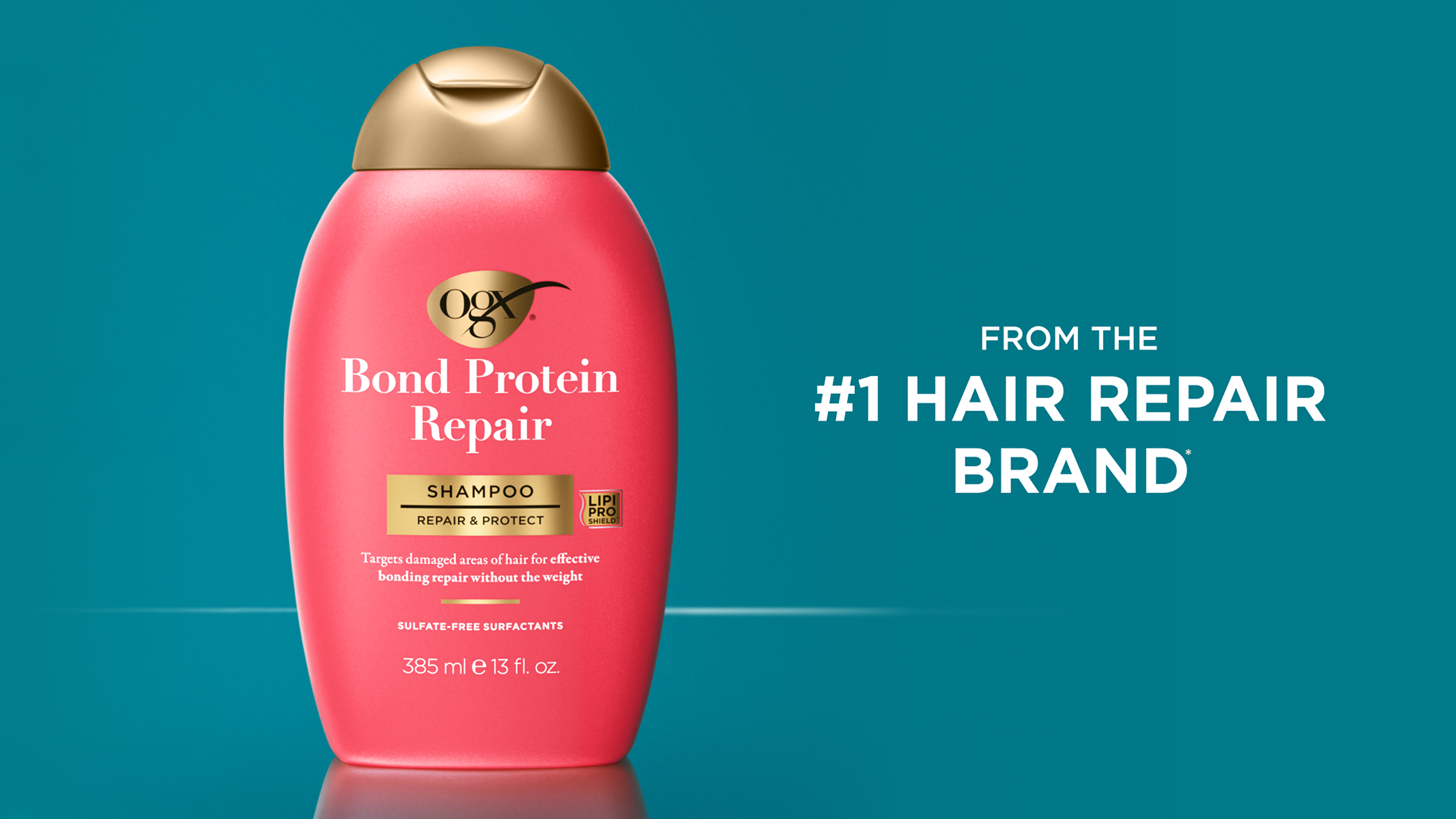 Bond Protein Repair Lightweight Shampoo Formulated without: Sulfated surfactants and Parabens