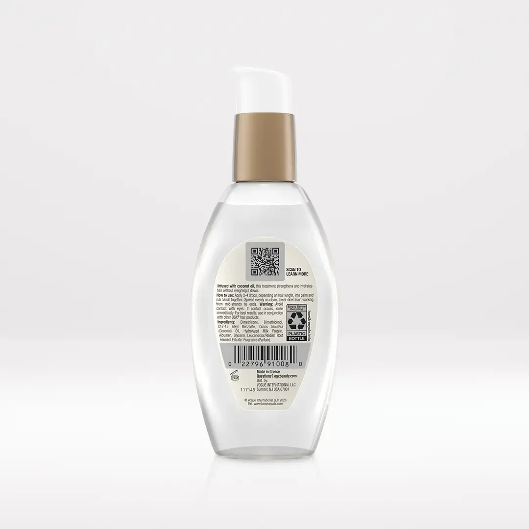 Coconut Milk Anti-Breakage Serum - Back of pack