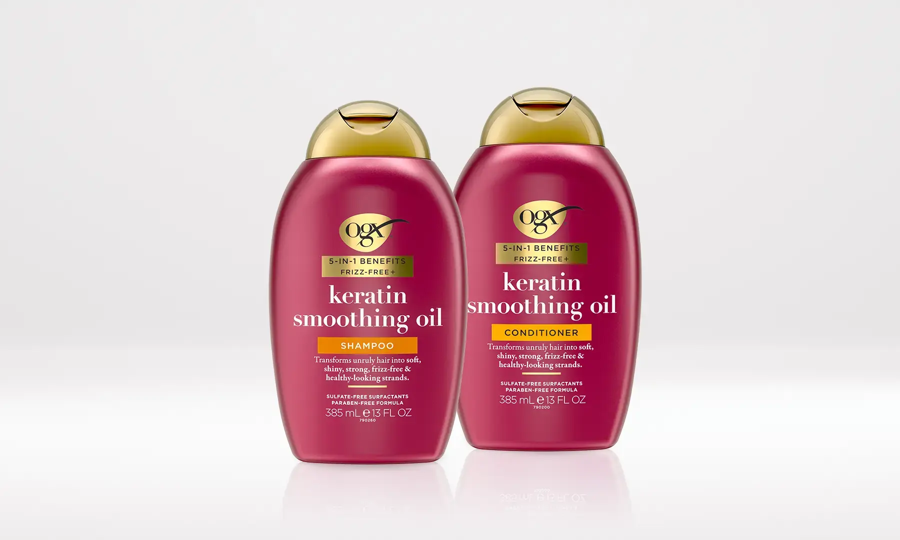 OGX® Keratin Smoothing Oil 5-in-1 Benefits Product line