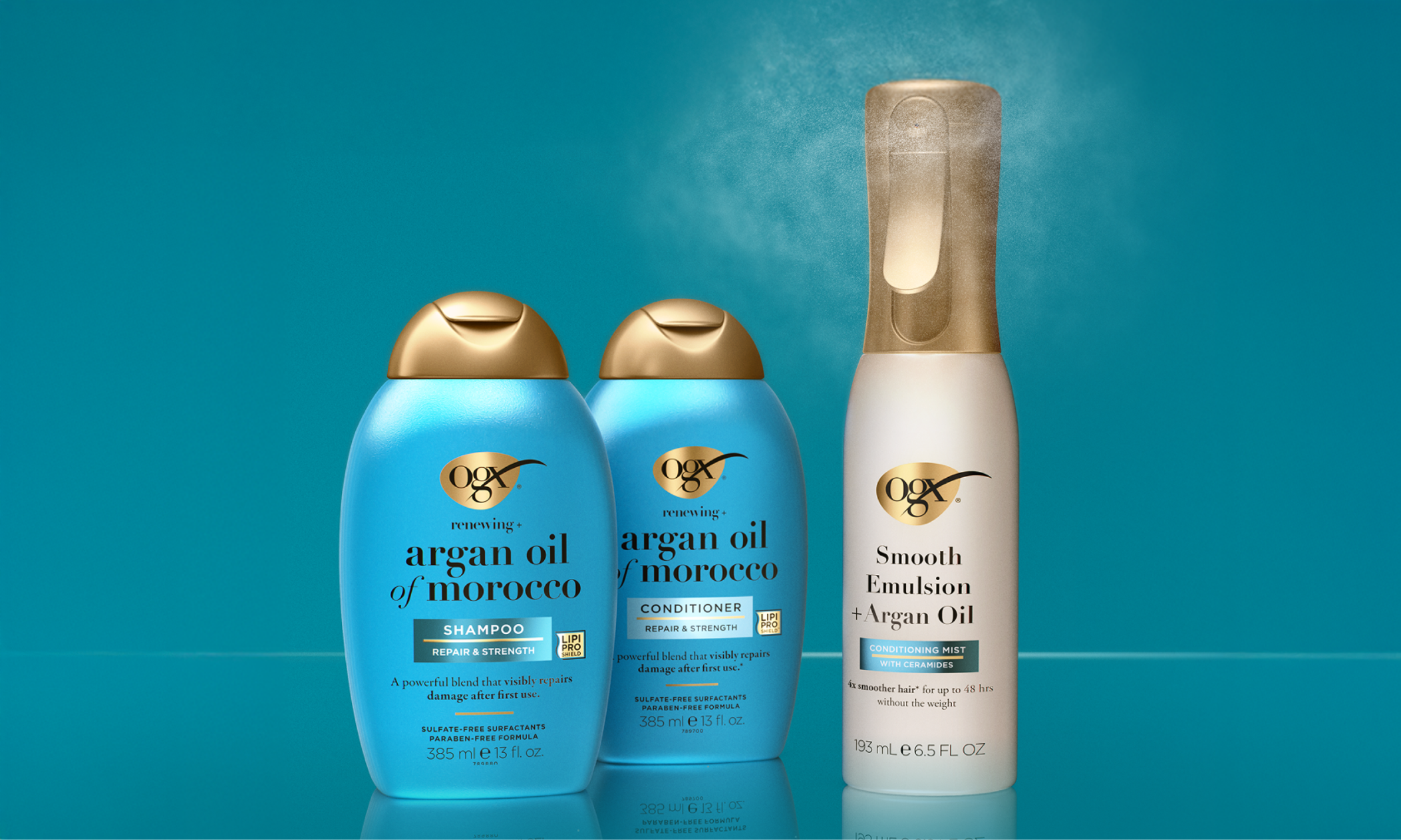 The smooth routine for fine to medium hair: 1 cleanse with argan oil of morocco shampoo 2 conditon with argan oil of morocco conditioner 3 treat with mooth Emulsion + Argan Oil Conditioning Mist