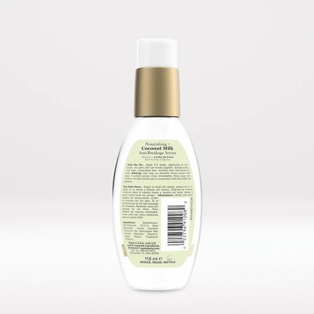 og×otto SERUM OMC MILKY 200ml Coconut Milk Anti-Breakage Serum | OGX® Beauty