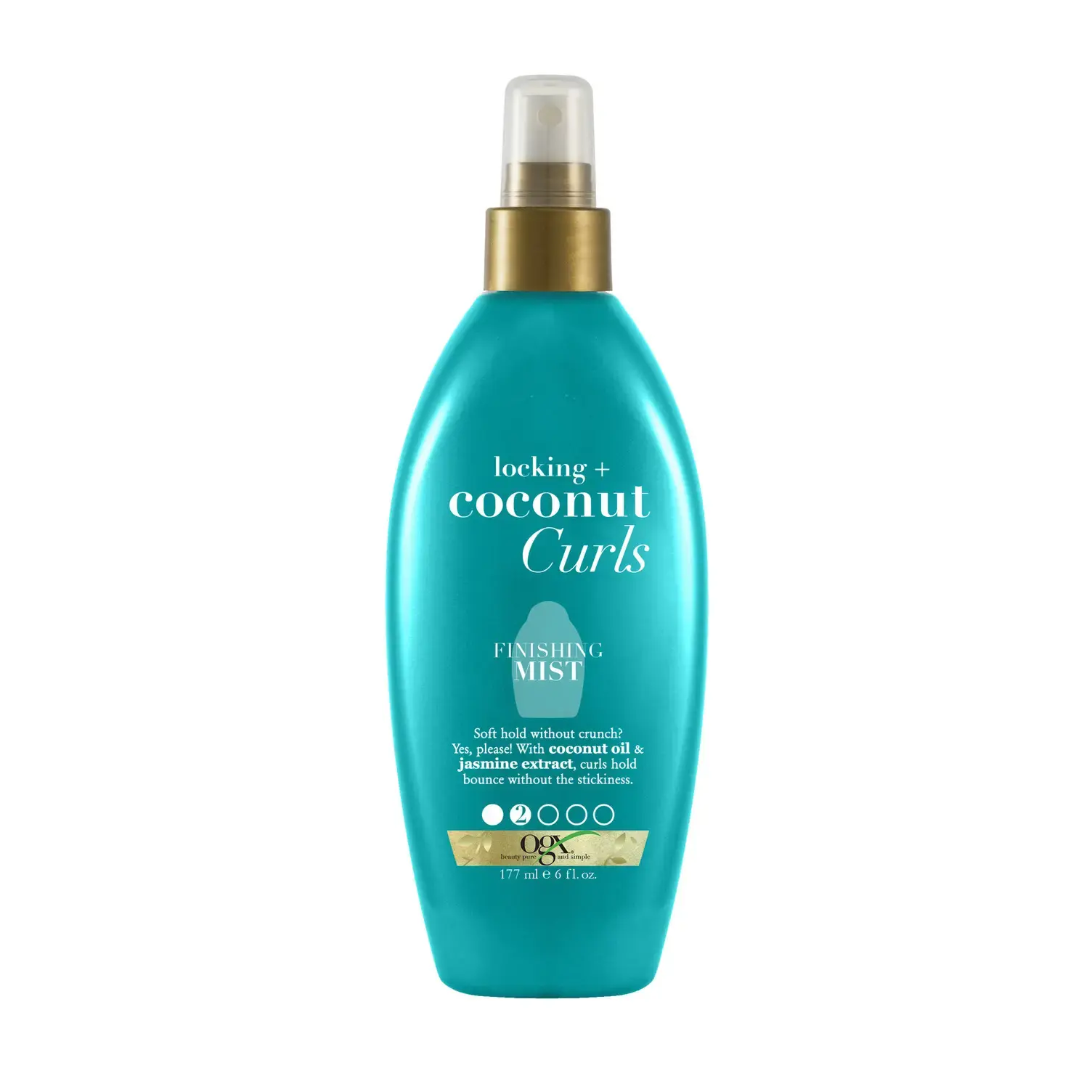 Coconut Curls Finishing Mist Front of Packaging