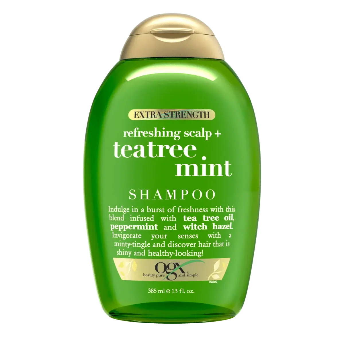 [DISCONTINUED] Teatree Mint Extra Strength Shampoo 13oz Front of Packaging