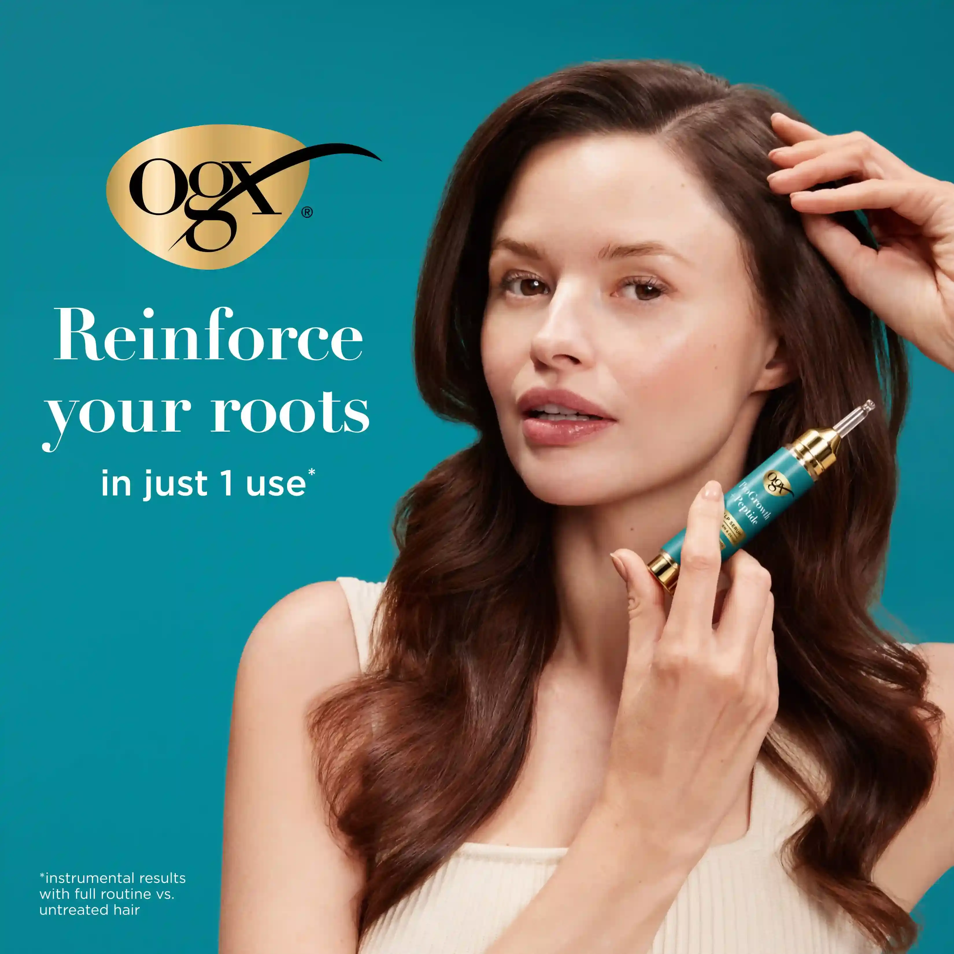 Reinforce your roots with just one use of ProGrowth + Peptide Scalp Serum