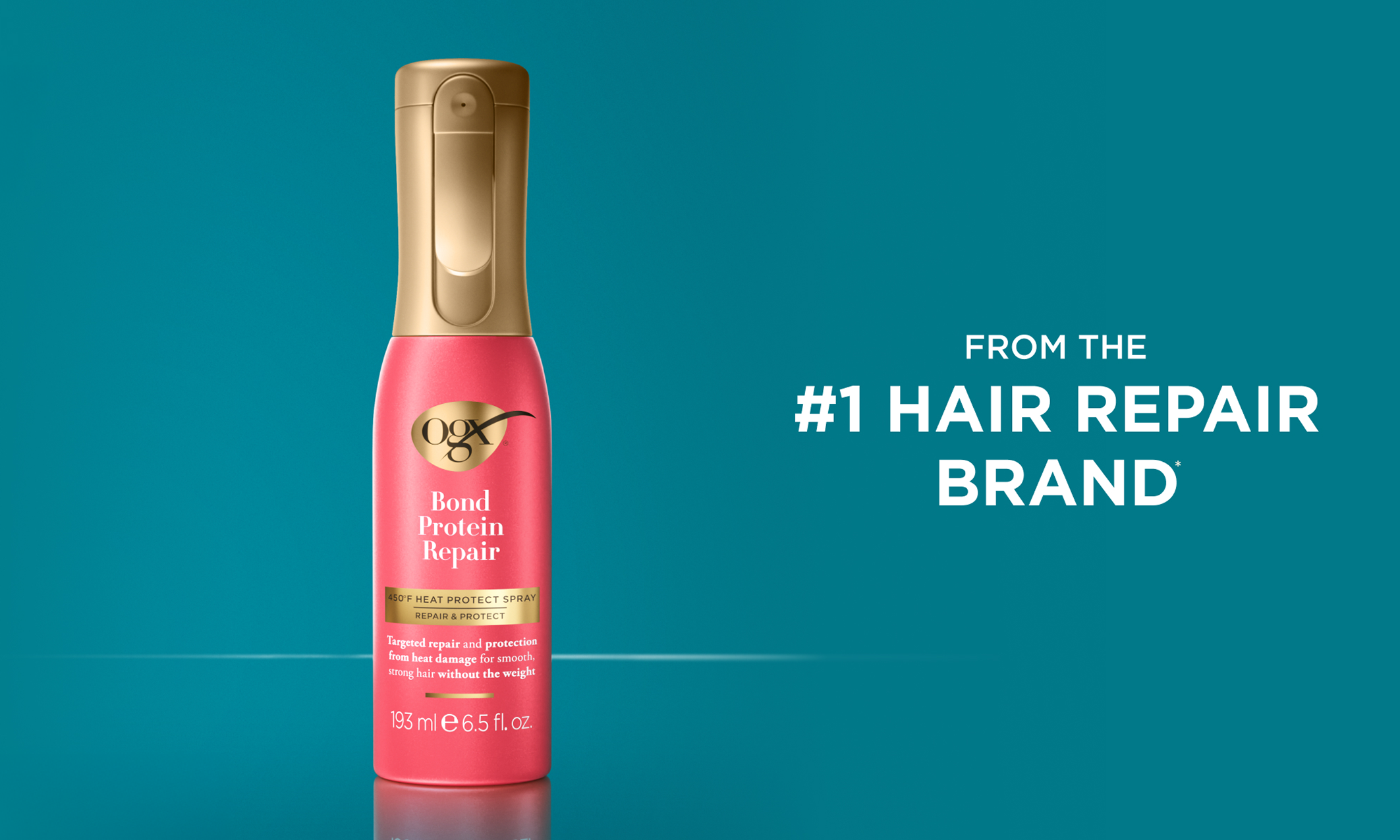 Bond Protein Repair 450°F Heat Protect Spray Formulated without: Dyes and Parabens