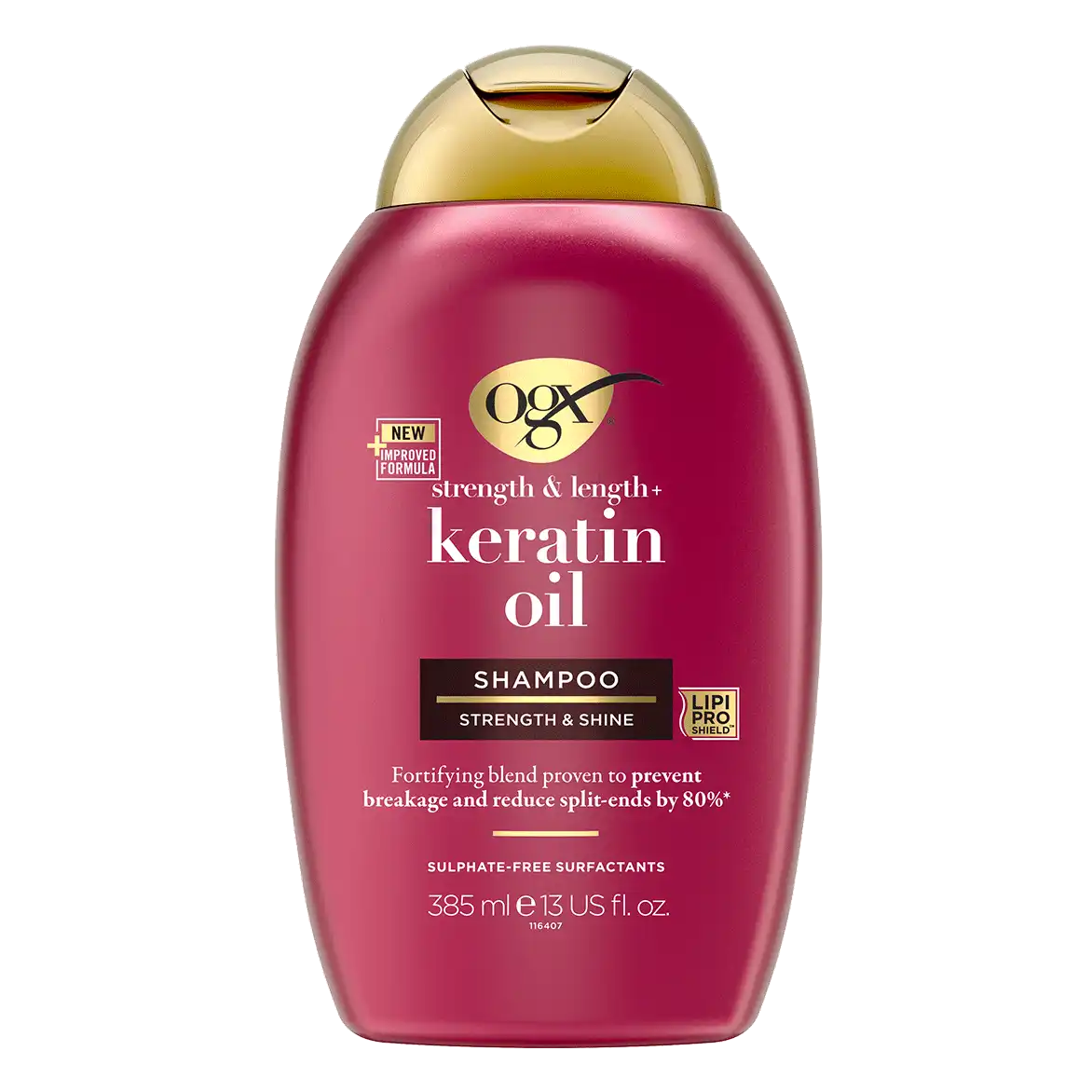 OGX® Stength & Length + Keratin Oil Shampoo 385ml