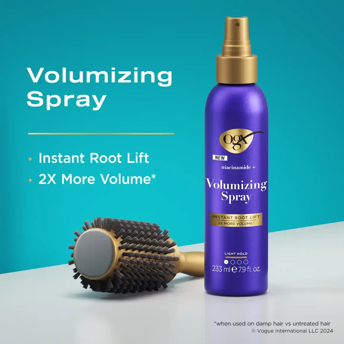 Volumizing Spray Product Benefits: Instant Root Lift and 2 Times More Volume*