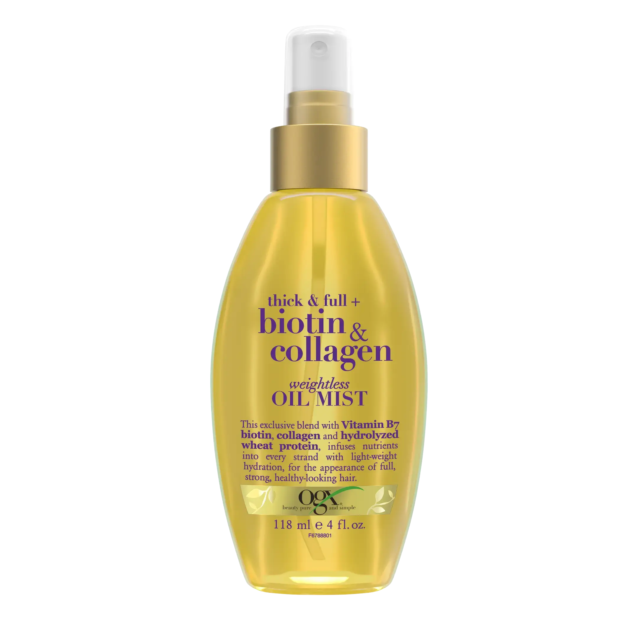 Biotin & Collagen Weightless Oil Mist Front of Packaging