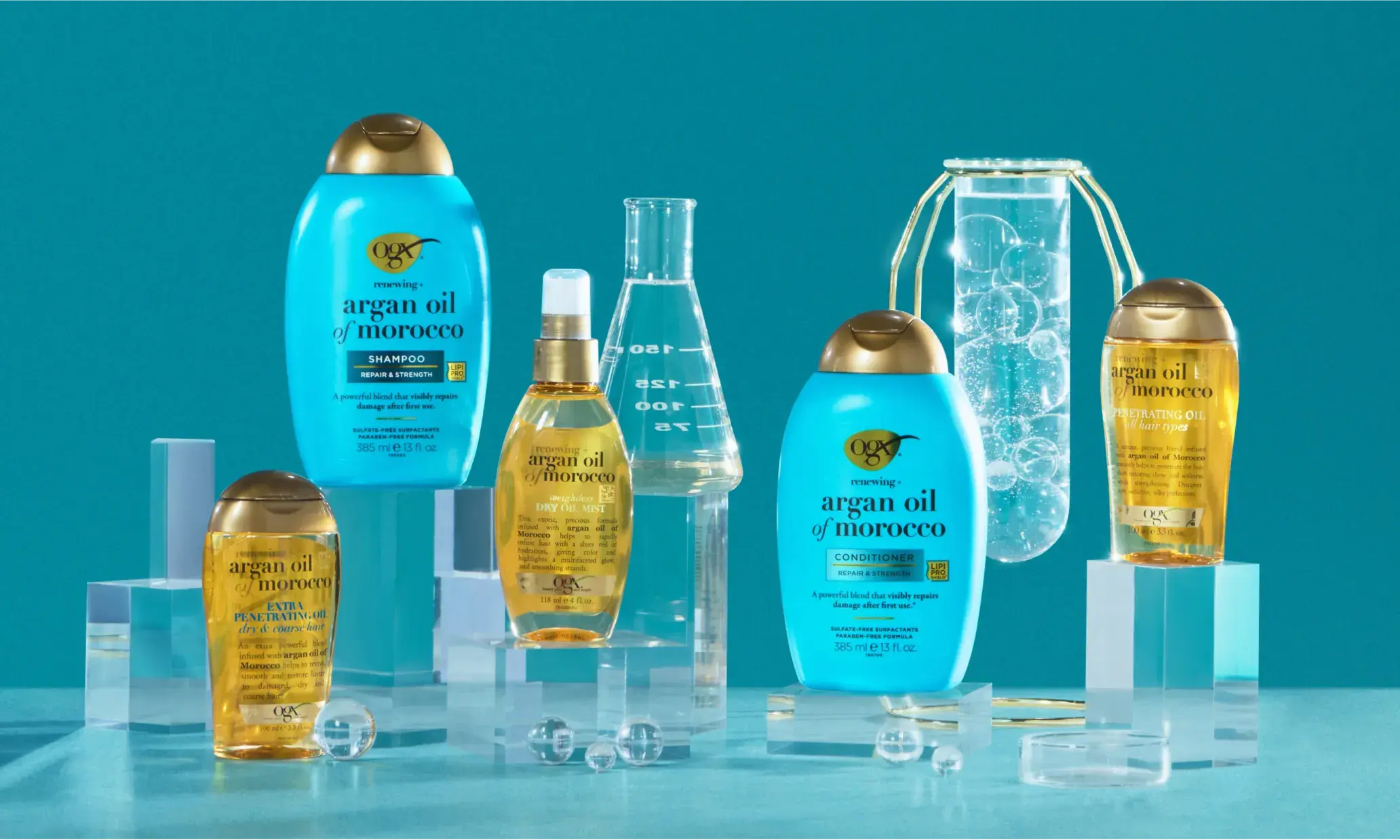 Featured Collection with ingredient technology for OGX® Renewing + Argan Oil of Morocco 