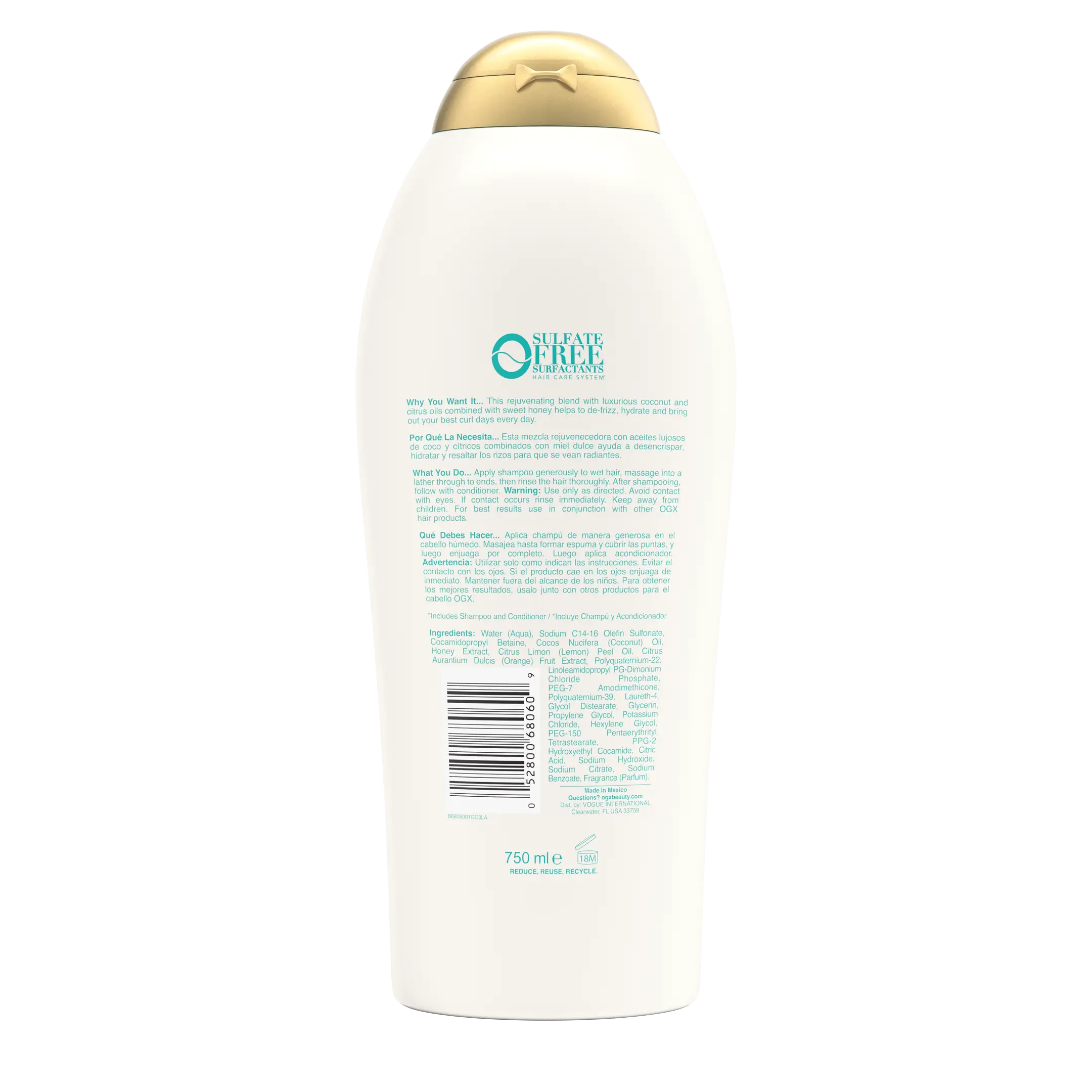 Moisturizing Coconut Shampoo for Curly Hair 2