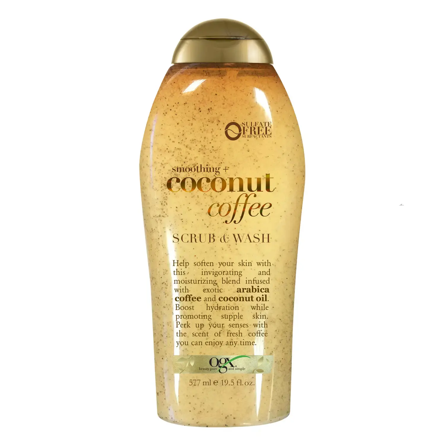 Coconut Coffee Scrub & Wash Front of Packaging