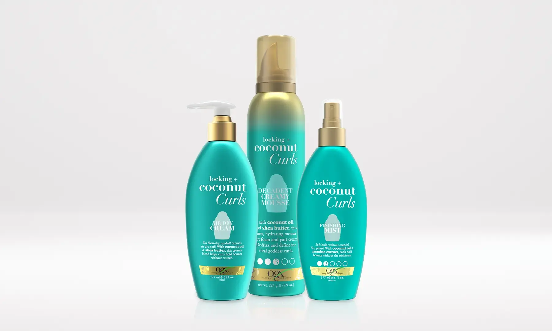 OGX® Locking Coconut Curls Product line