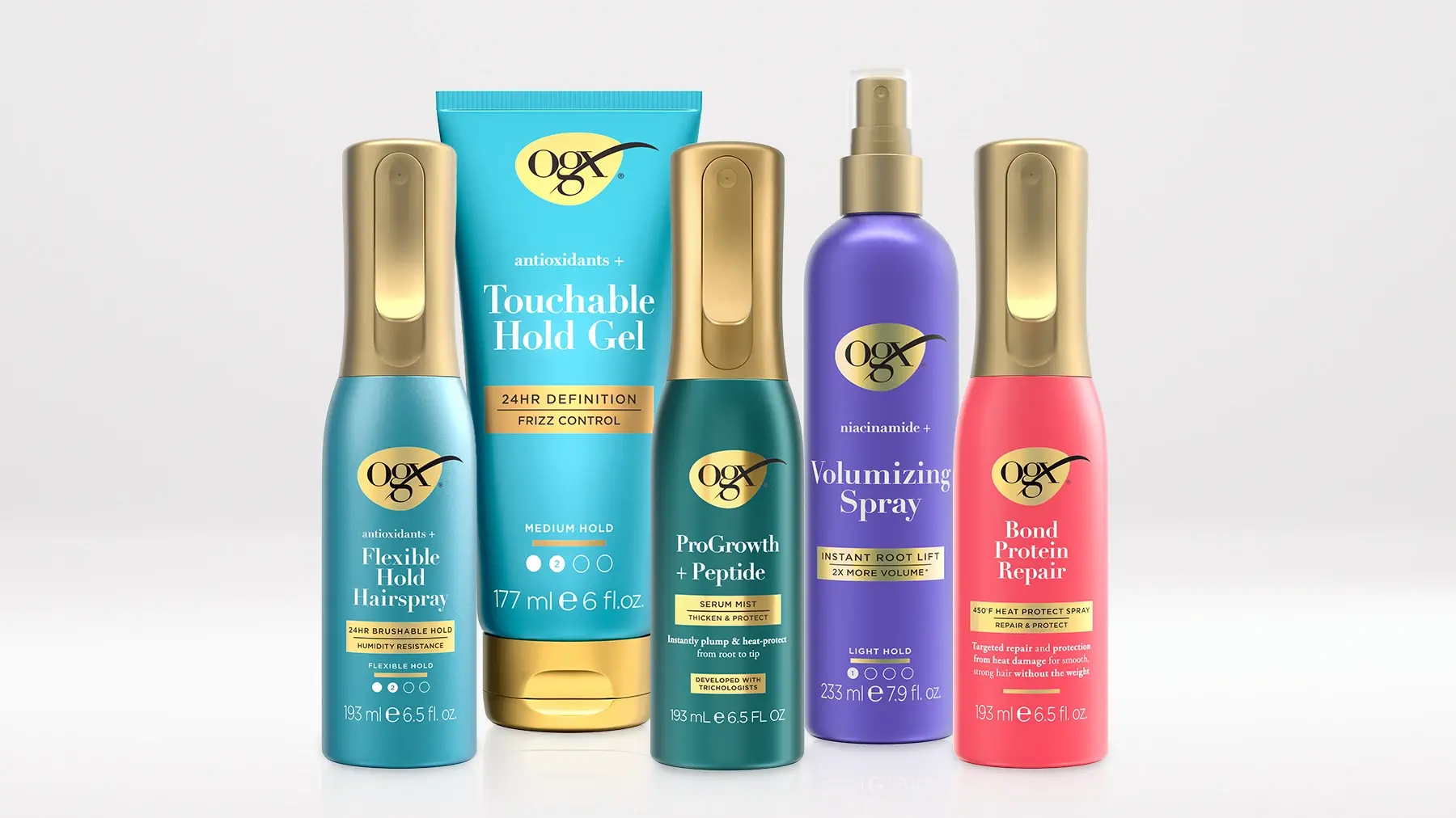 Image Displaying OGX® Beauty Styler Products