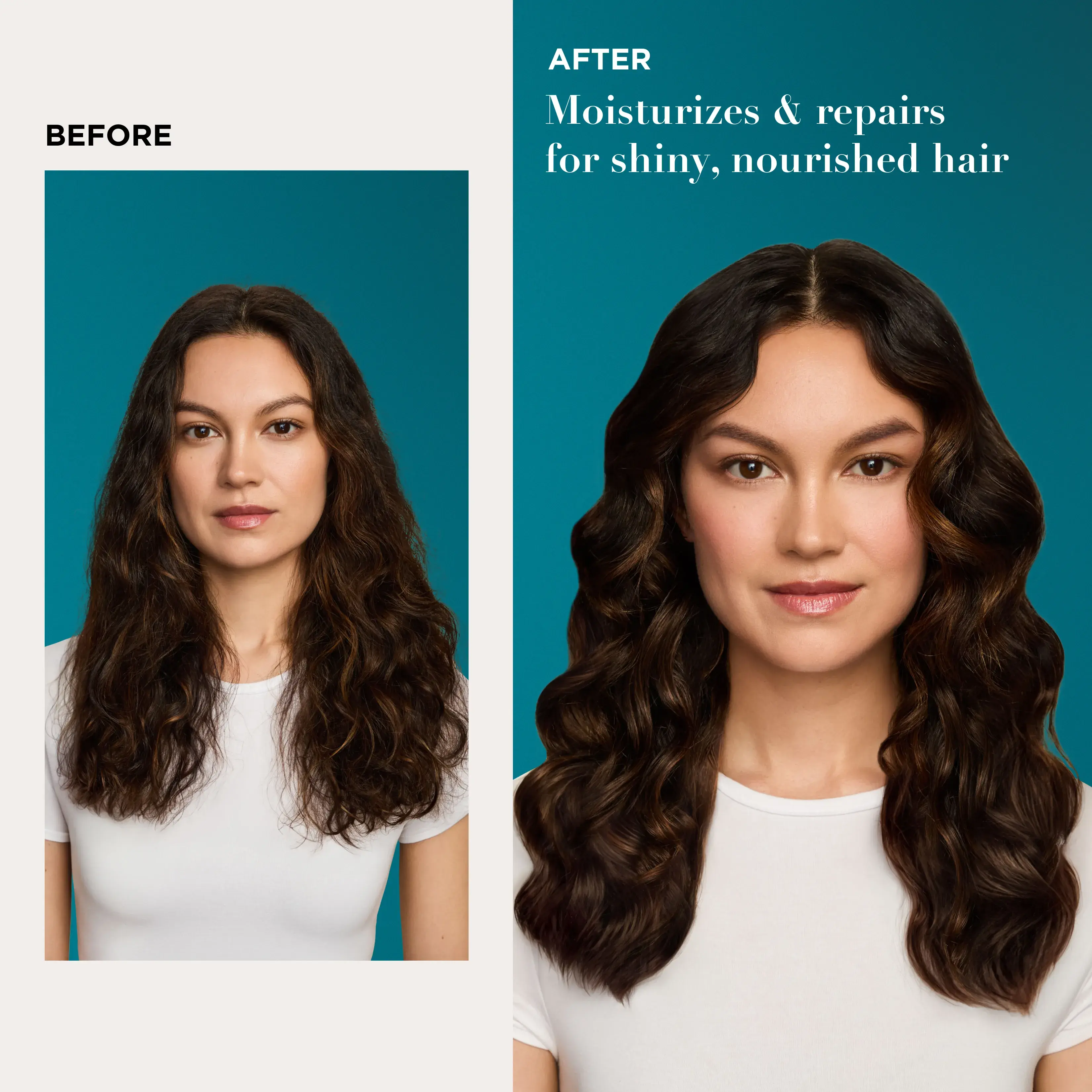 OGX® Hair Before and After of Coconut Miracle Penetrating Oil 