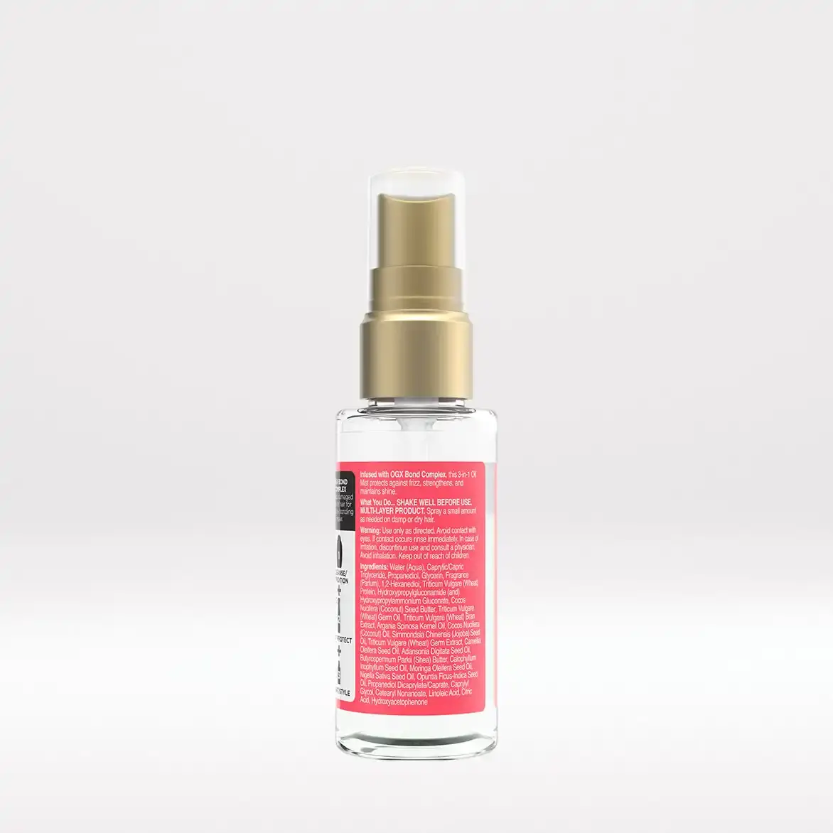 Bond Protein Repair 3-in-1 Oil Mist Back of Packaging 
