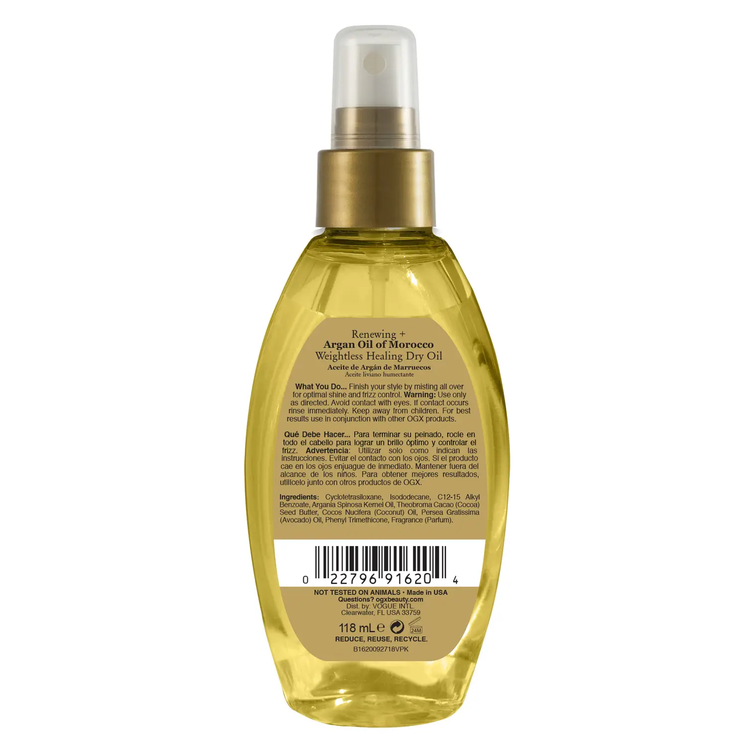 Renewing + Argan Oil of Morocco Weightless Healing Dry Oil 4 fl oz 2