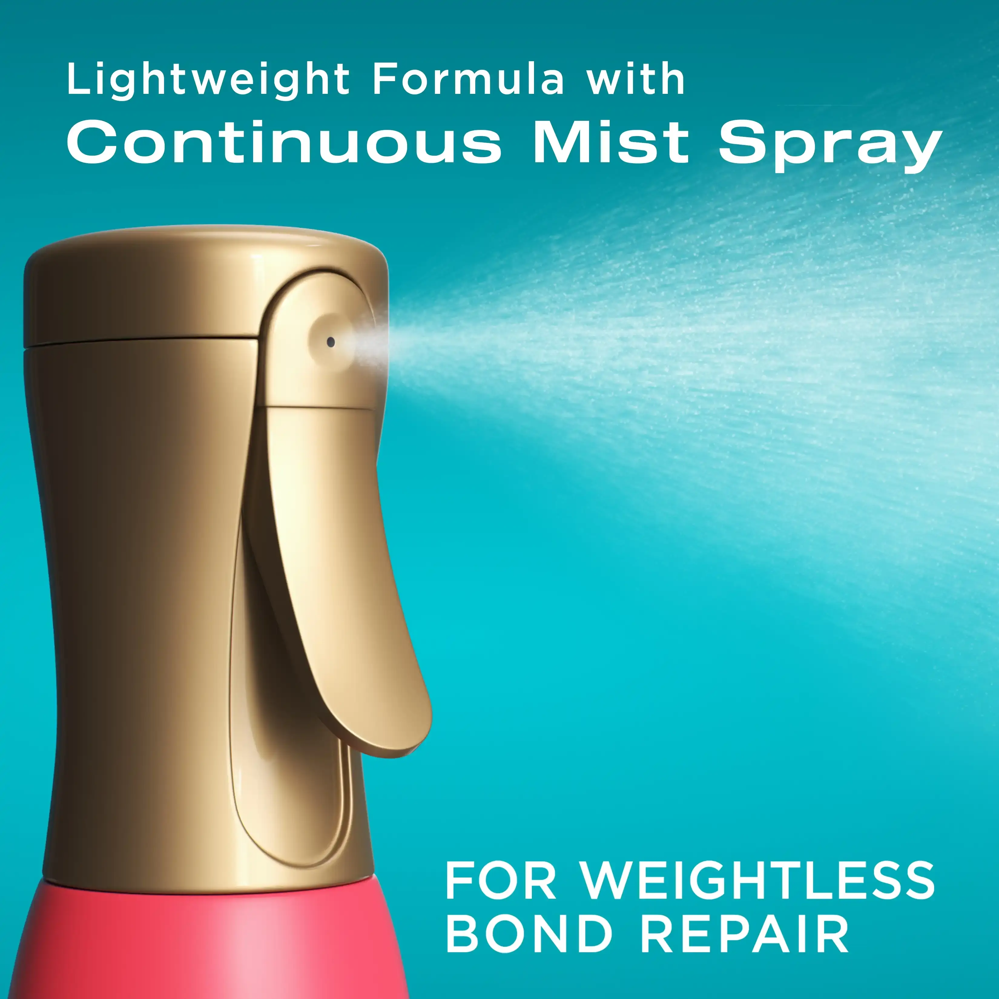 Bond Protein Repair 450°F Heat Protect Spray Goop Texture Image showing formulation and consistency of spray in air
