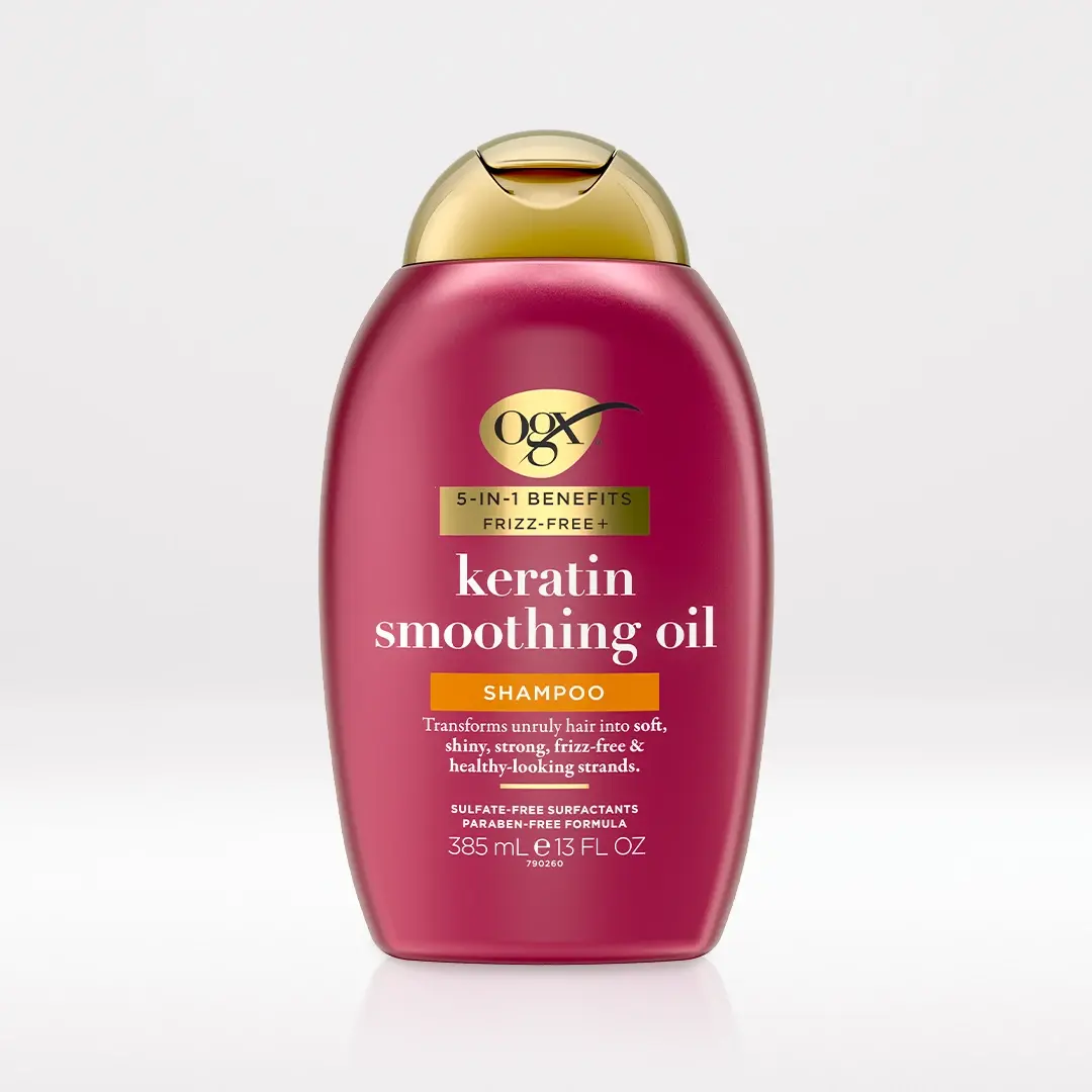 Keratin Smoothing Oil Shampoo 13oz Front of Packaging