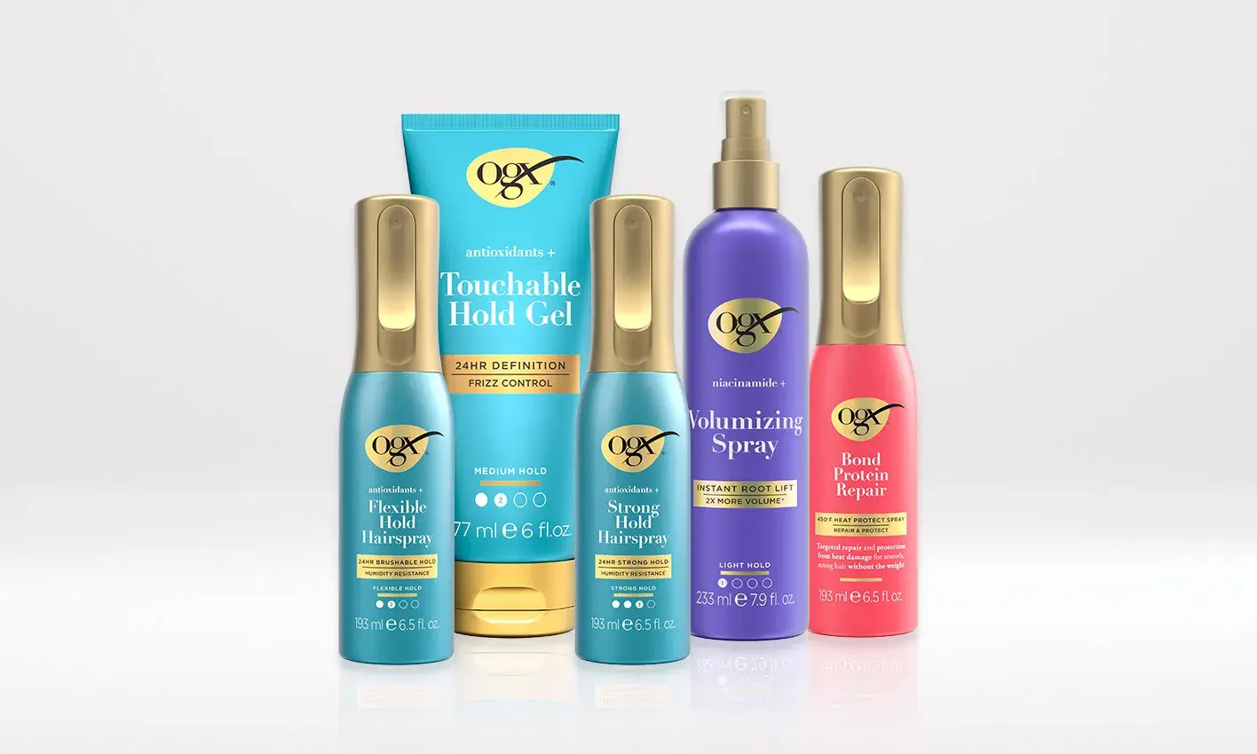 Image Displaying OGX® Beauty Styler Products