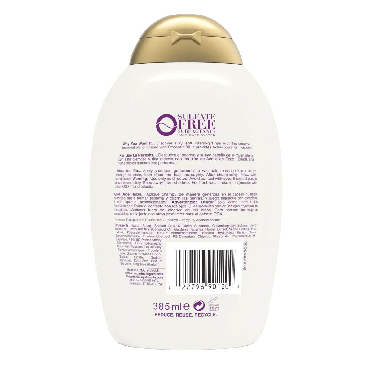 Ogx miracle coconut oil shampoo discount