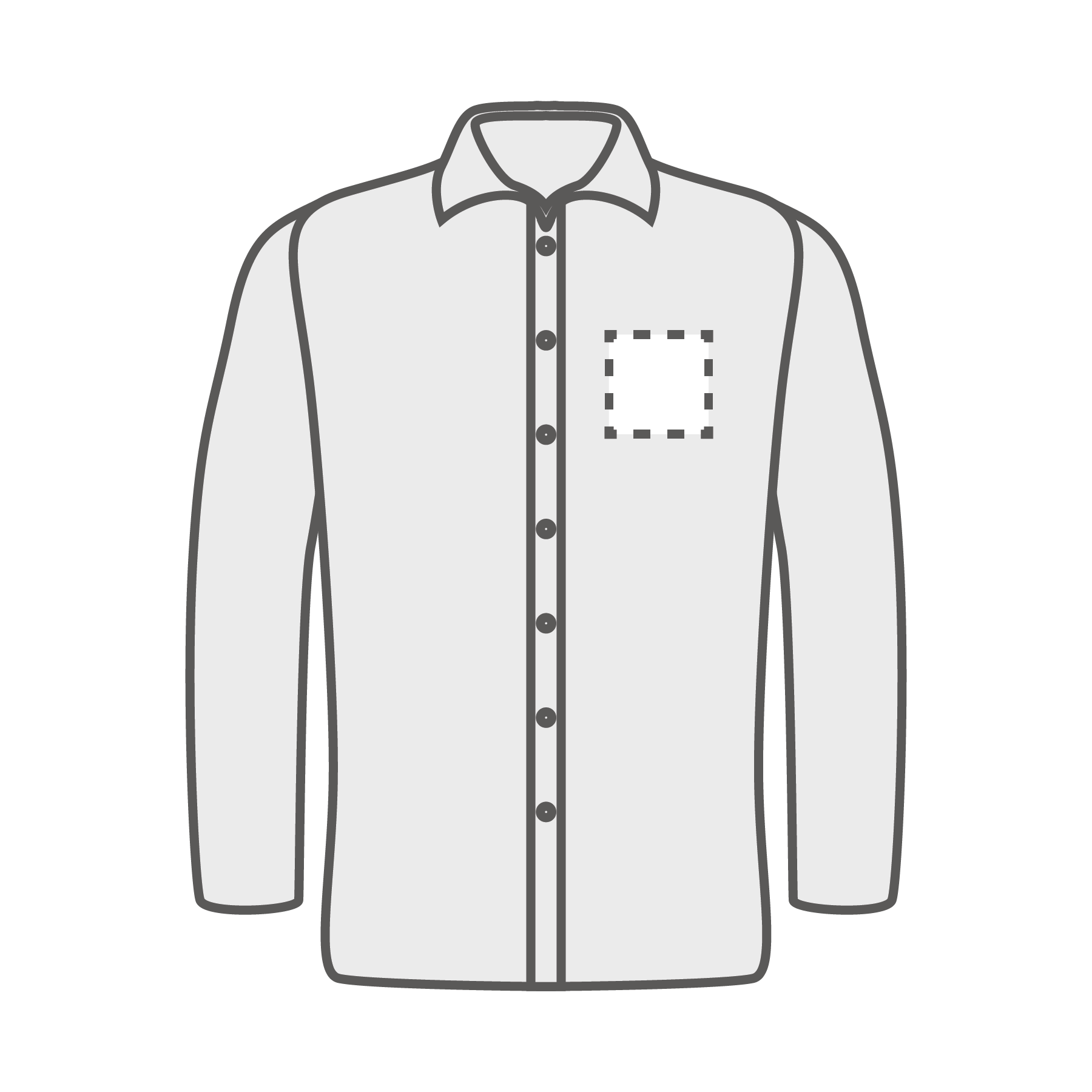 Poitrine gauche (10x10 cm)