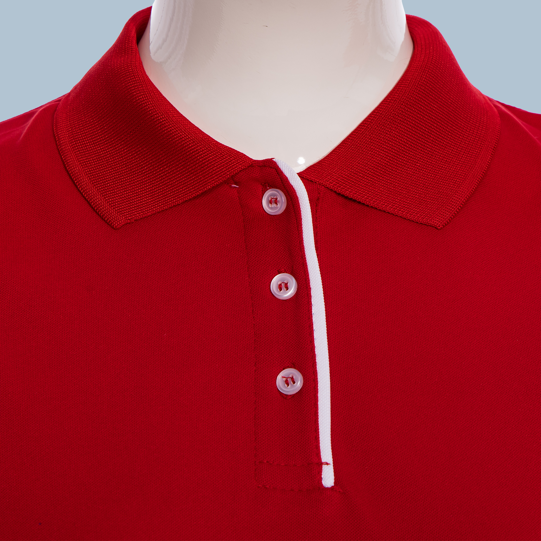 budget-polo-vrouw-kraag-rood