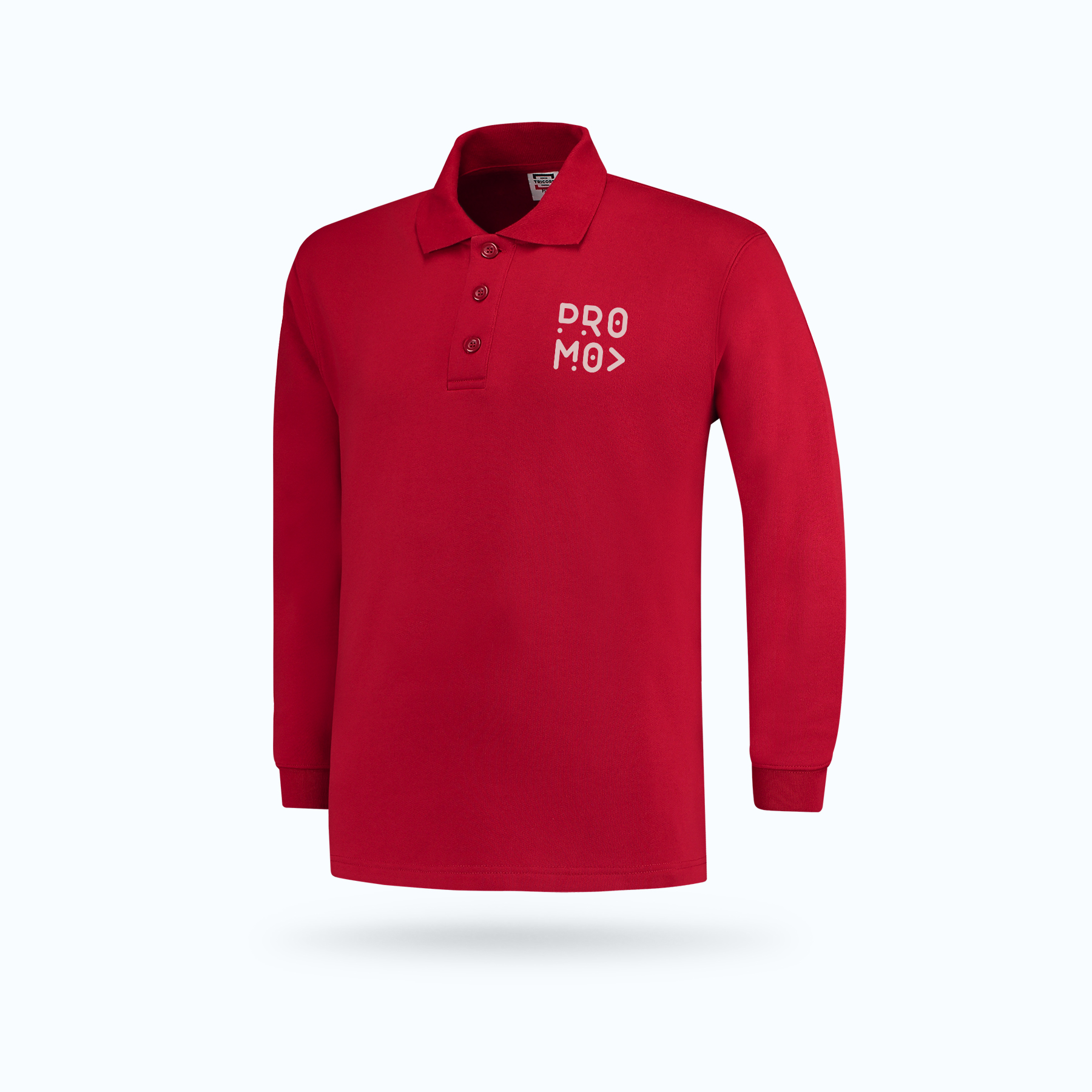 Werktrui polo-front-rood