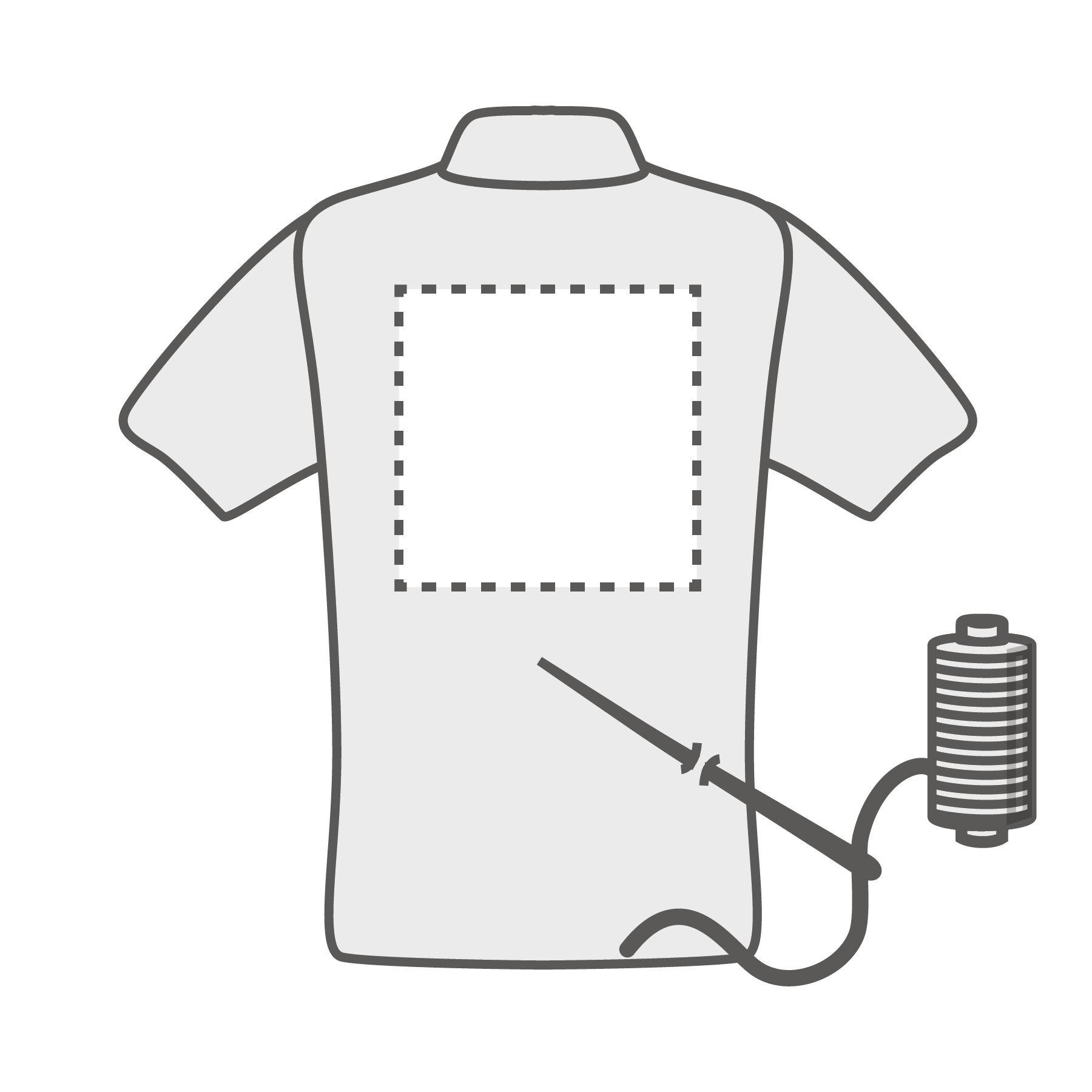 Dos (15x15 cm) Broderie