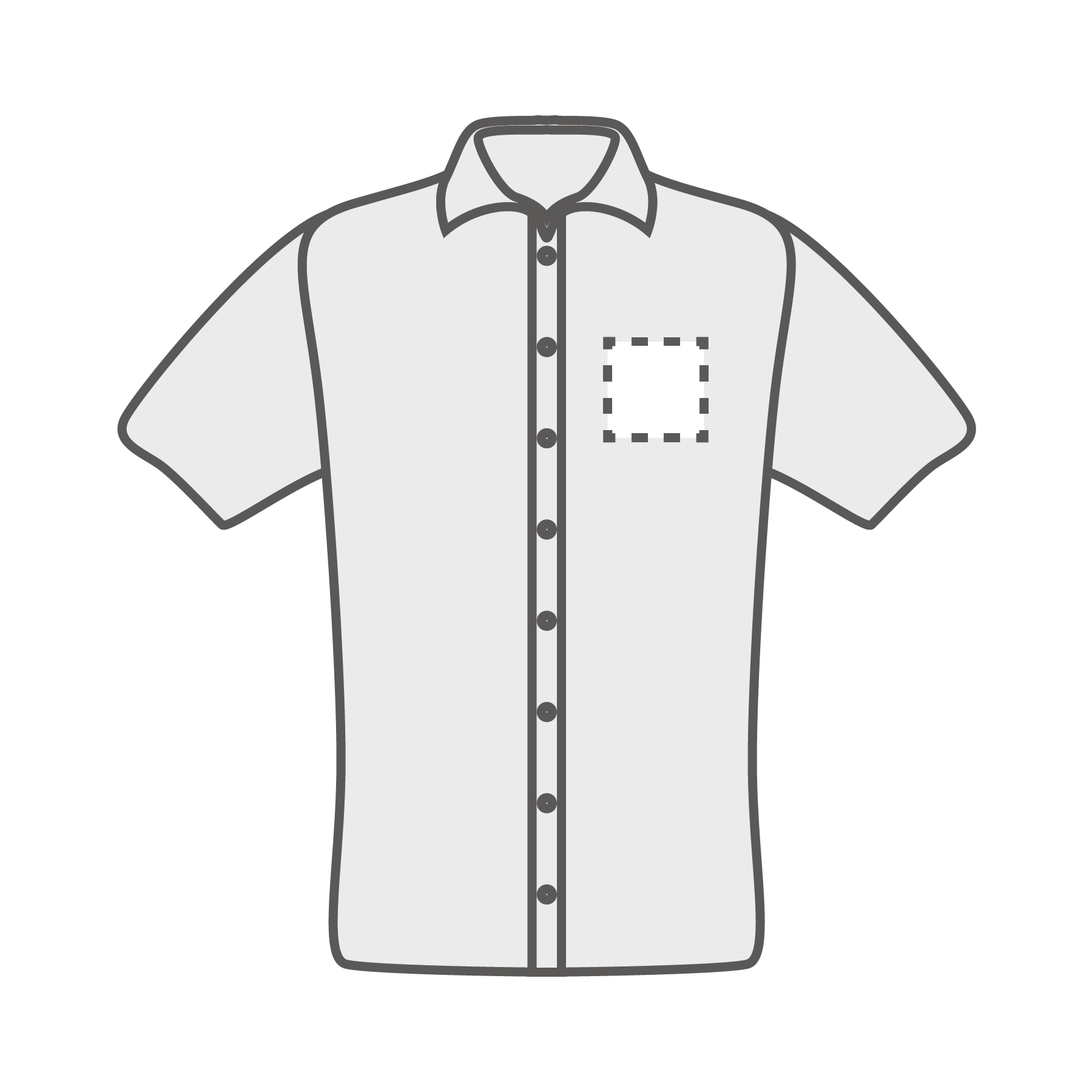 Poitrine gauche (10x10 cm)