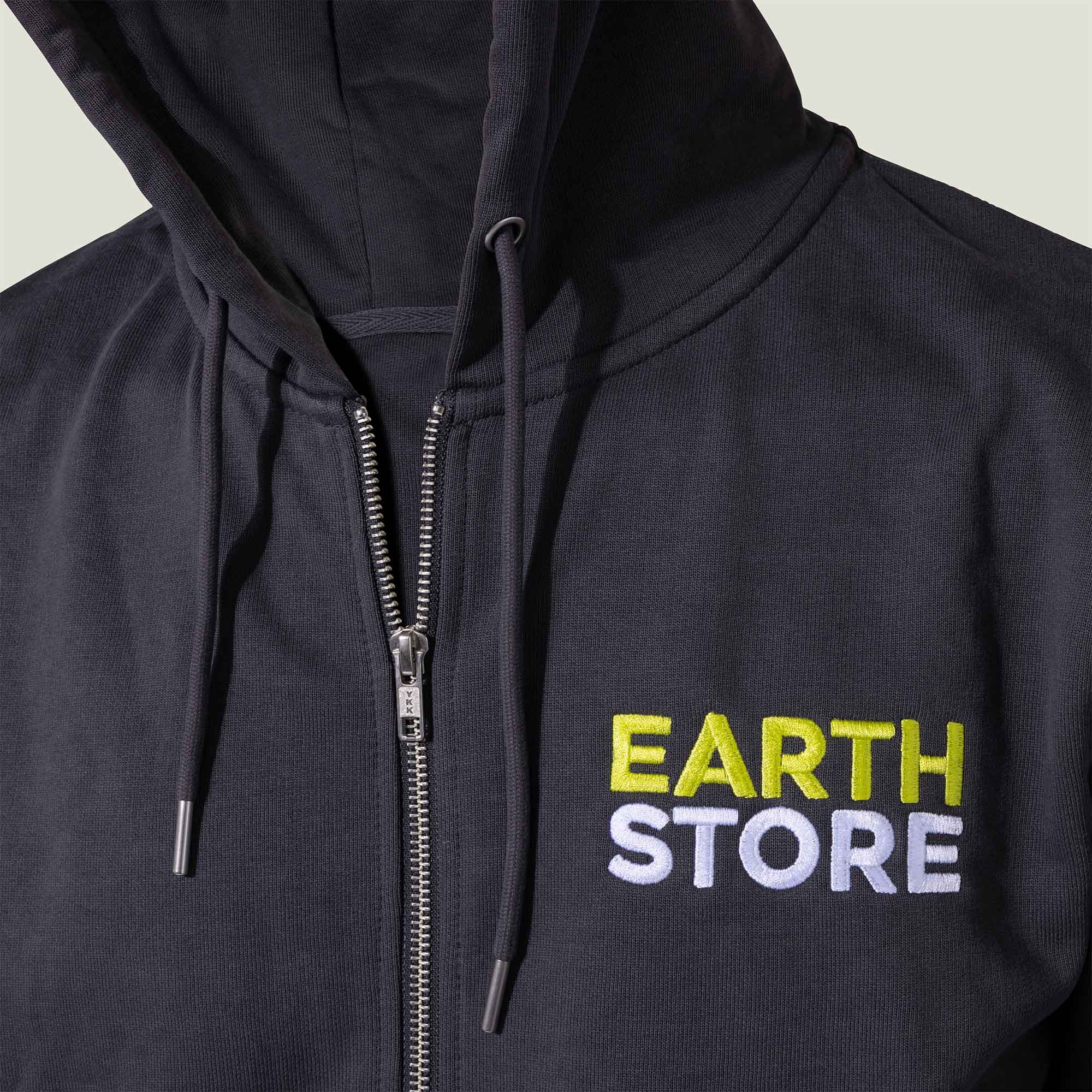 DuurzameHoodieMetRits Detail