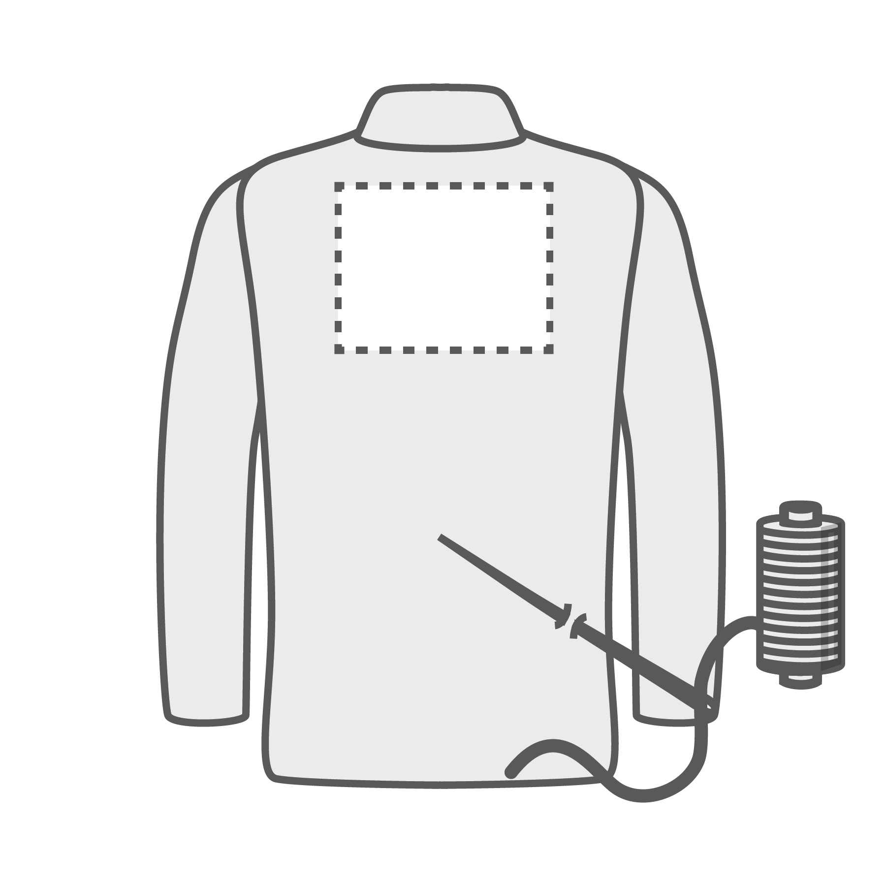 Dos (15x20 cm) Broderie